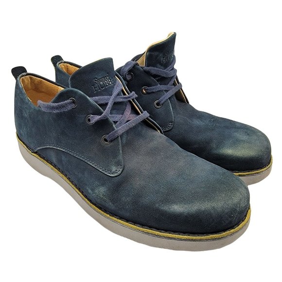 Samuel Hubbard Mens 12M Hubbard Free Vibram Blue Suede Walking Shoes M1100-016